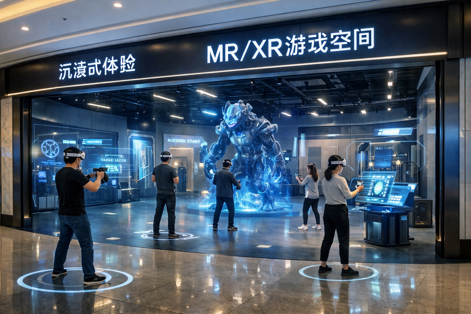 为什么当下开店创业选择MR、XR大空间游戏
