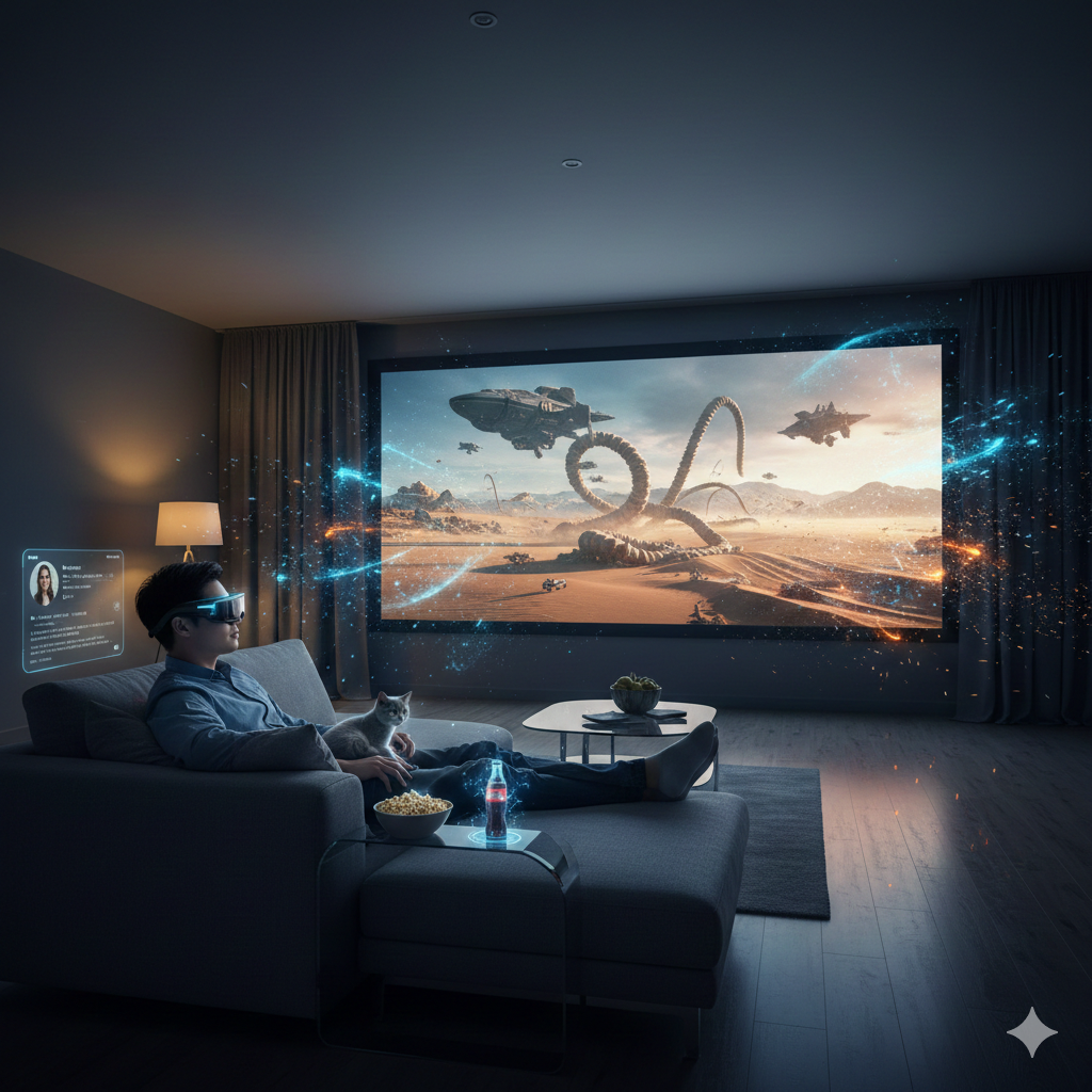 幻影与现实的无界交织：MR眼镜如何重塑私人剧院