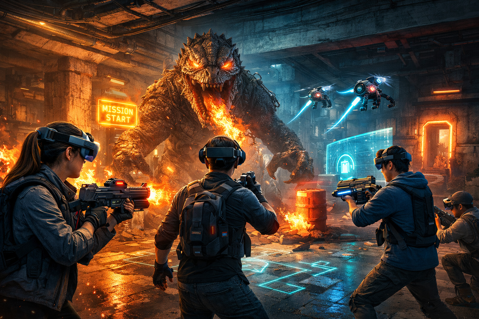 MR虚拟游戏交互空间：重构现实与虚拟融合的下一代沉浸式娱乐形态