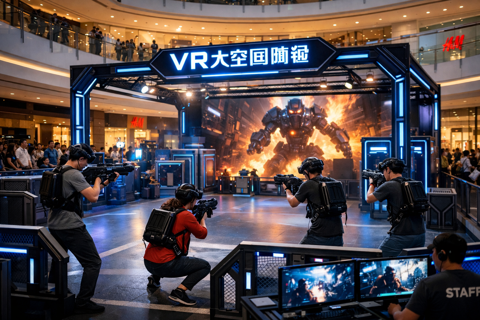 VR大空间游戏加盟：线下娱乐新物种的商业价值与增长逻辑