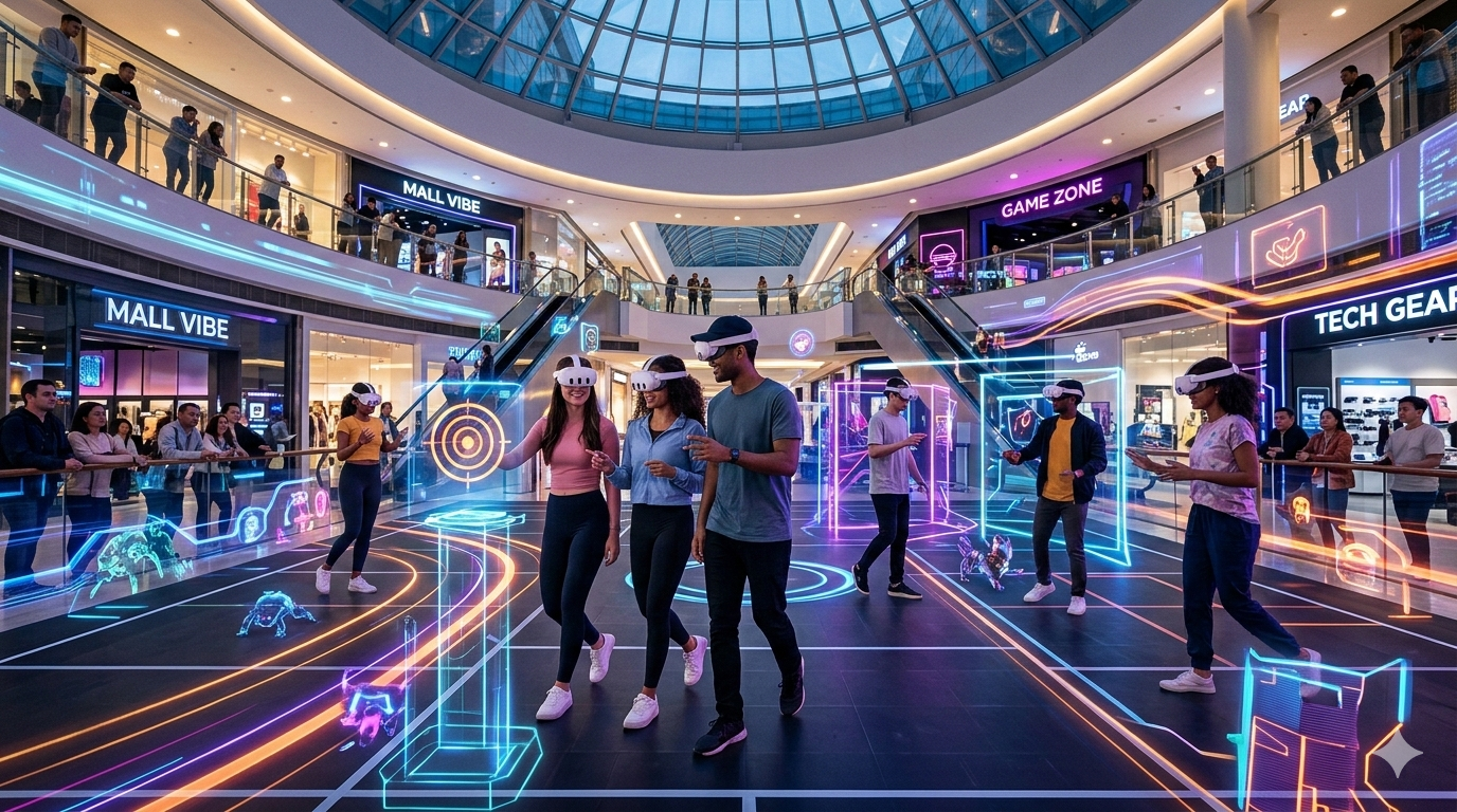 商场MR大空间游戏如何重塑线下商业的流量密码