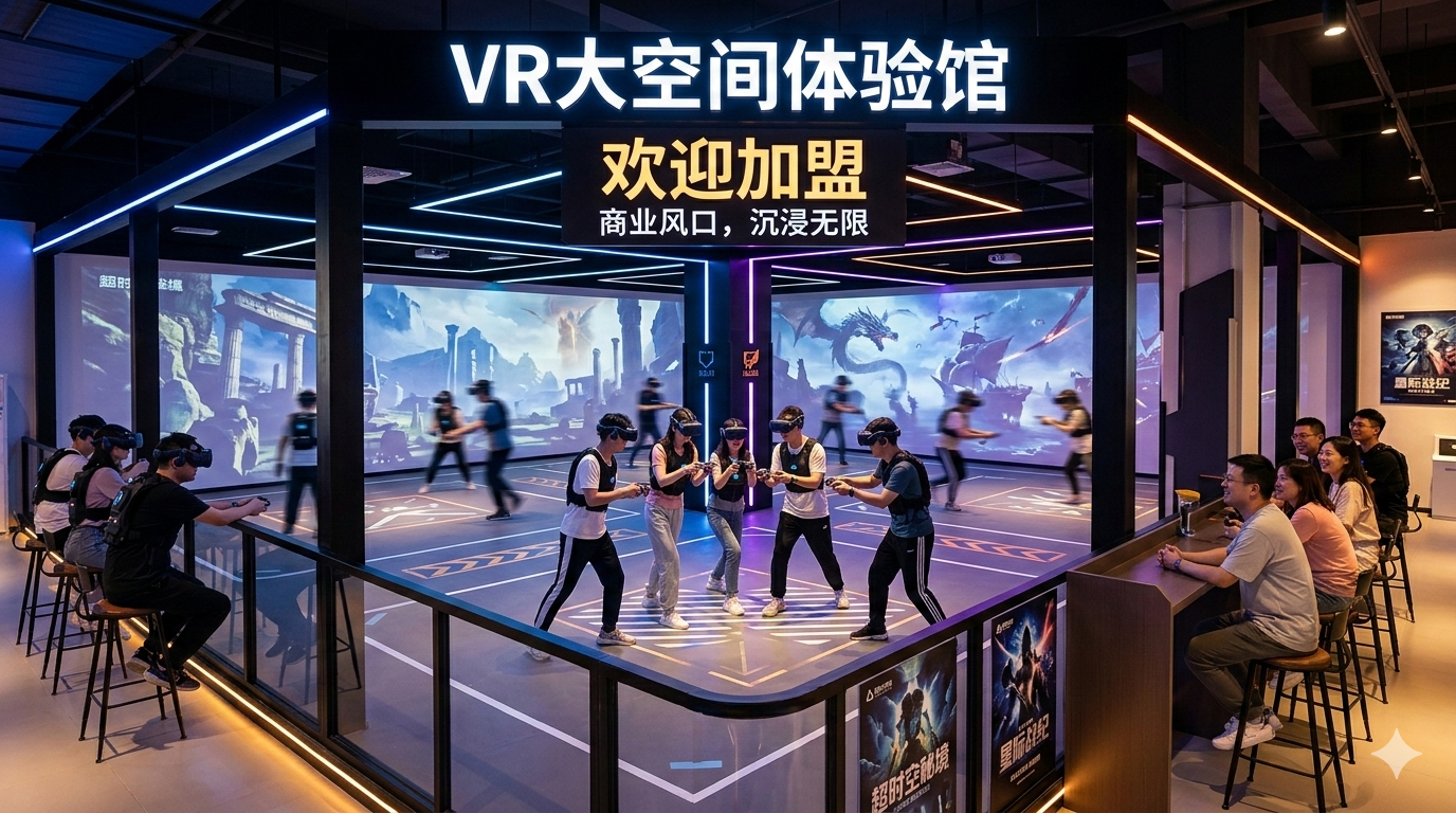 破局线下娱乐新风口：VR大空间体验馆加盟全攻略