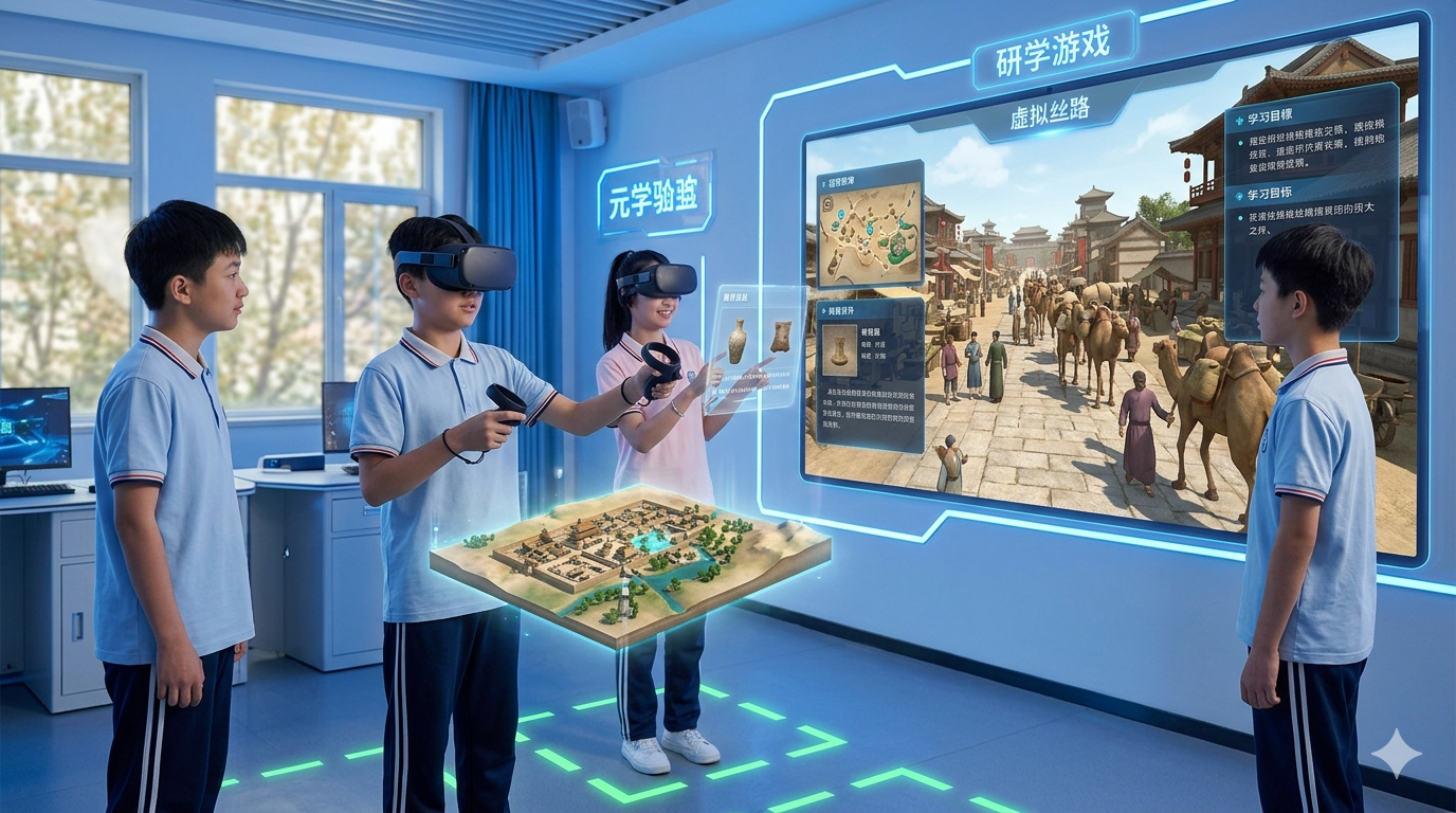 虚拟映照现实，游戏启迪未来：VR研学游戏的变革与实践