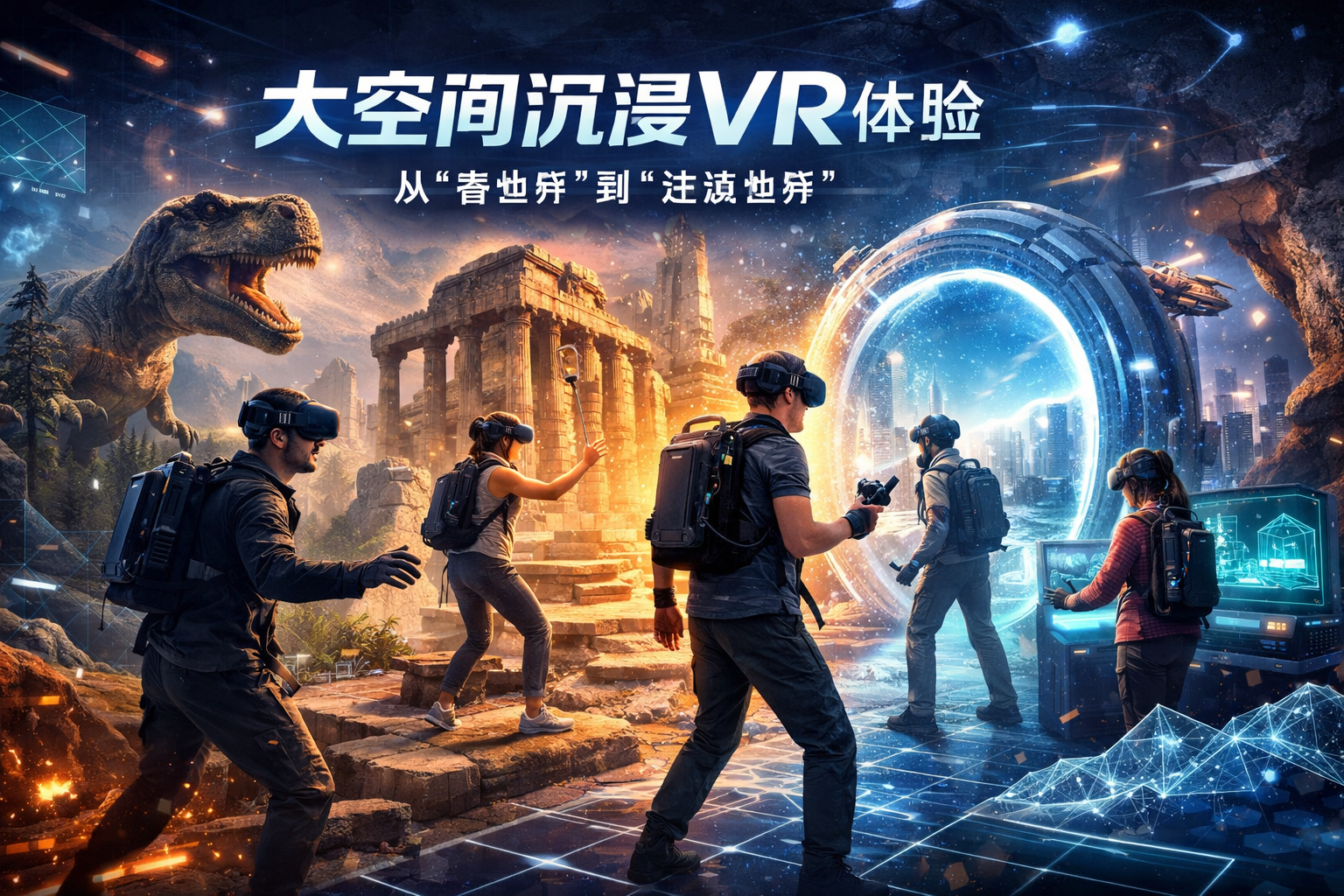 大空间沉浸VR：从“看世界”到“走进世界”的体验革命